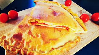 PIZZA CALZONE jednostavan recept  Homemade pizza recipe [upl. by Anileuqcaj460]