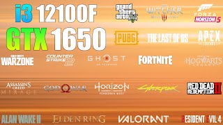 GTX 1650  i3 12100F  Test in 22 Games in 2024  A good Combination [upl. by Ahk]