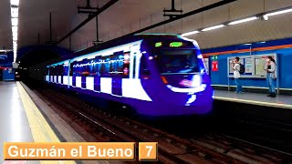 Guzmán el Bueno L7  Metro de Madrid  Serie 9000 [upl. by Tempest433]