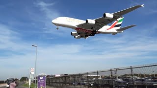 10 AWESOME HEAVY AIRCRAFT Landings at HEATHROW AIRPORT  Plane Spotting LHR [upl. by Hpsoj]