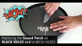 Replacing the Sound Patch on RTOM Black Holes amp LV Mesh Heads [upl. by Primaveria]