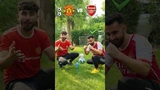 Arsenal vs Man united flip the bottle challenge ⚽🍾 [upl. by Gerius446]