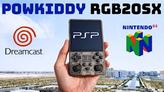 POWKIDDY RGB20SX Gameplay  NDS N64 DC PSP [upl. by Eceinaj59]