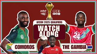 2025 AFCON Qualifiers  Comoros vs The Gambia  Watch Along Show [upl. by Eberto520]