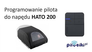 Programowanie pilota HATO do napędu HATO 200 [upl. by Ninos]