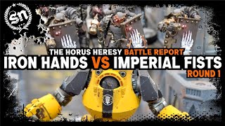 Iron Hands vs Imperial Fists  Zone Mortalis Battle Report [upl. by Relyt]