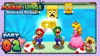 Mario amp Luigi Dream Team  Part 2  Piillo Castle [upl. by Muns]