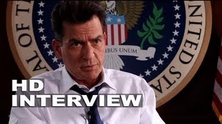 Machete Kills Carlos Estevez Charlie Sheen On Set Movie Interview  ScreenSlam [upl. by Dinsmore]