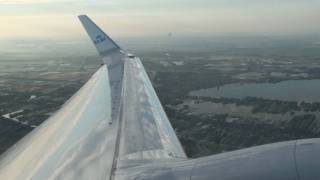 KLM  Take Off Amsterdam B737700 [upl. by Jordison]