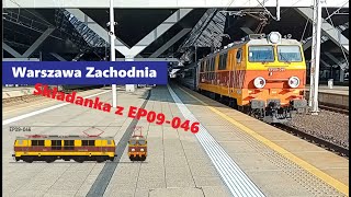 Warszawa Zachodnia składanka pociągów  EP09046 [upl. by Fabron]