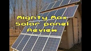 Mighty Max polycrystalline solar panel review [upl. by Zerat]