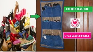 Como hacer una zapatera Reciclaje Todo en Uno [upl. by Attenwahs98]