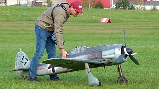 RC FW190 A8 14 SCALE MOKI 250 [upl. by Vitek597]