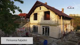 Construcția casei din cotelet in Moldova [upl. by Minda505]