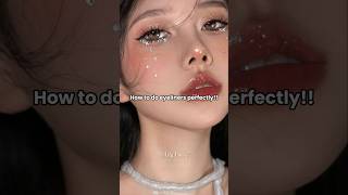 How to do eyeliners perfectly 🍷👠 aesthetic makeup tutorial ytshorts recommended fyp [upl. by Attikin805]