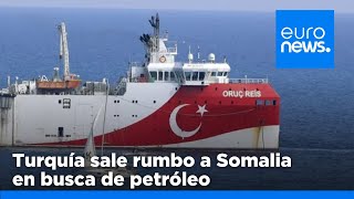 Un buque de investigación turco parte hacia Somalia en busca de petróleo [upl. by Allehs270]