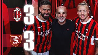 Giroud Kjær and Pioli bid farewell  AC Milan 33 Salernitana  Highlights Serie A [upl. by Ailegave]