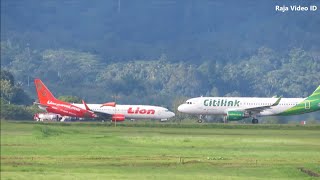 Pesawat Citilink Landing dan Lion Air Take Off di Bandara Pattimura Kota Ambon Maluku [upl. by Speroni]