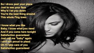 Alyssa Reid Satisfaction Guaranteed LYRICS [upl. by Nylqcaj2]