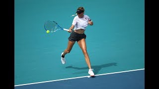 Amanda Anisimova  2019 Miami Open Day 1  Shot of the Day [upl. by Blau969]