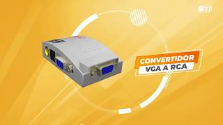 Como Convertir una Señal VGA a RCA  Convertidor VGA a RCA  Ezi tecnologia [upl. by Ainessej]