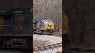 CSX M322 descending down the grade at Mance PA [upl. by Aneeuqahs37]