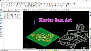 Mastercam Art Engraving Operation Programming  7 [upl. by Ertnod]