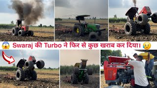 🤠आज तो Swaraj ने दिल खुश कर दिया। K1627 Number Turbo कि testing Swaraj 855 Vs JD 5050D in harrow [upl. by Keviv978]