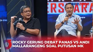 Momen Debat Panas Rocky Gerung dengan Andi Mallarangeng Soal Logika dan Hipotesis Putusan MK [upl. by Akinorev]