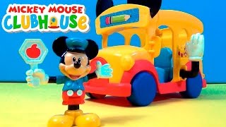 Mickey Mouse ClubHouse Ônibus escolar do Mickey ☆ Motoneve Scooter ☆Barco e Ambulância de Donald [upl. by Abernon]