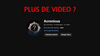 L avenir de la chaine Youtube [upl. by Arze]