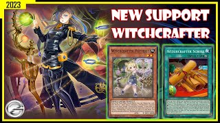 WITCHCRAFTER DECK WITH NEW SUPPORT GAMEPLAY DECEMBER 2023  YUGIOH DUEL LINKS [upl. by Akenal]