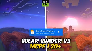 REALISTIS BANGET Solar Shader V3 Mantapsss [upl. by Netaf589]