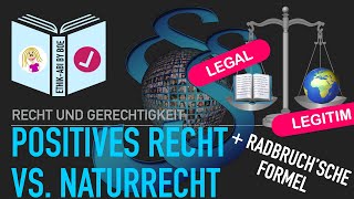 Positives Recht vs Naturrecht inklusive Radbruchsche Formel [upl. by Bjork110]