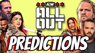 GENERATION OF WRESTLING  2024 AEW ALL OUT PREDICTIONS [upl. by Ilak]