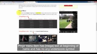 Underscore Menu System  Mega Navigation for Blogger Templates [upl. by Chessy]