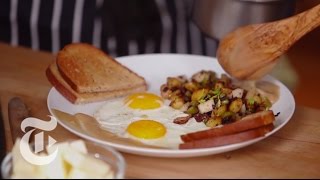 Wylie Dufresnes DayAfterThanksgiving Recipe Turkey Hash  The New York Times [upl. by Erik493]