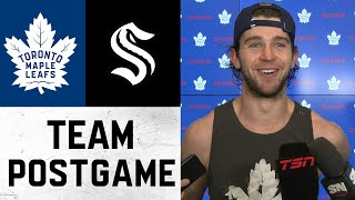 Maple Leafs Media Availability  Postgame vs Seattle Kraken  October 31 2024 [upl. by Enelyam]