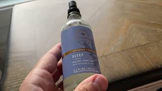 Bath and Body Works Aromatherapy Pillow Mist with Natural Essential Oils Review [upl. by Antebi]