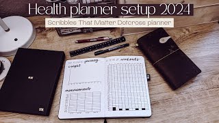 Health planner setup  ScribblesThatMatter DotCross planner [upl. by Aicile]