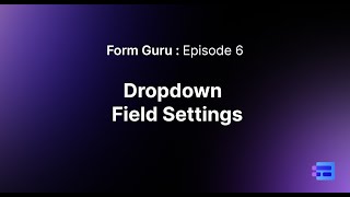 Episode 6 Dropdown Field in MakeForms [upl. by Sitoel]