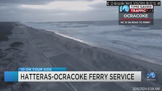 HatterasOcracoke ferry service impacted by ocean overwash [upl. by Suryt]