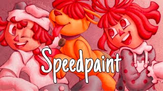 Raggedy Gang  Speedpaint  No Commentary [upl. by Ashti]