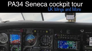 HD Piper PA34 Seneca  Multiengine aircraft cockpit tour [upl. by Montano148]