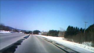 A drive from StLéonard to SteAnnedeMadawaska Route 144 NB Canada on March 3 2011 [upl. by Lah796]