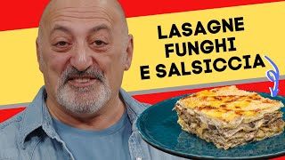 Lasagne funghi e salsiccia [upl. by Hanzelin]