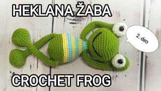 Heklana žaba 2deo Crochet frog part 2 [upl. by Bevon]