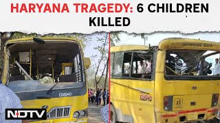 Haryana Bus Accident  6 Children Killed In School Bus Accident Driver Principal Among Arrested [upl. by Piers910]