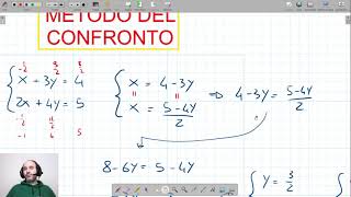 Sistemi lineari Metodo del confronto [upl. by Ciprian]