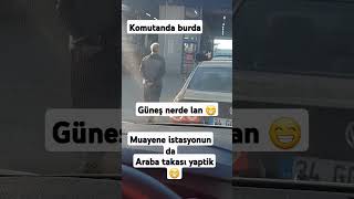 Muayene istasyonun da arabaları takas ettik 😁😁 keşfet automobile keşfetteyiz [upl. by Bohrer]